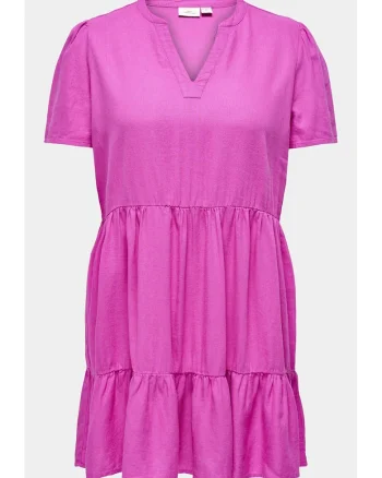 Rochie dama,  303336028, Roz, Viscoza