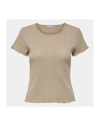 Tricou dama,  303602741, Bej, Bumbac