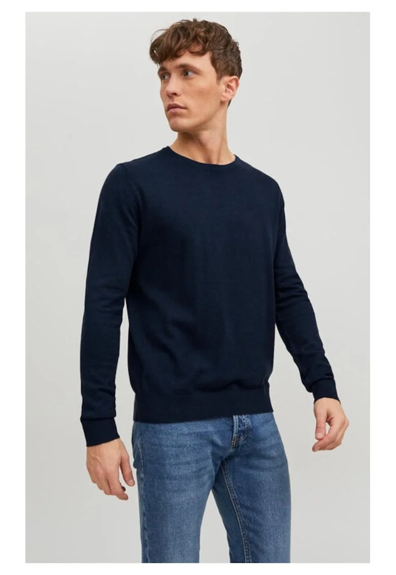Pulover barbati,  32825, Bumbac, Bleumarin