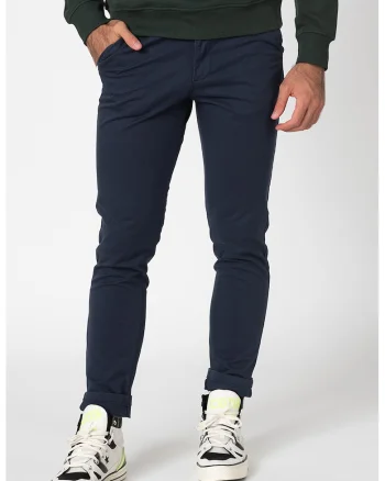 Pantaloni slim fit Marco Dave, Bleumarin