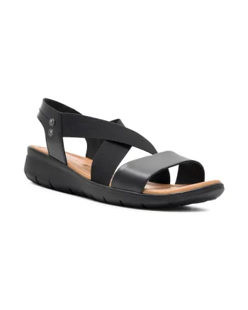 Sandale dama,  395027, Piele naturala, Negru