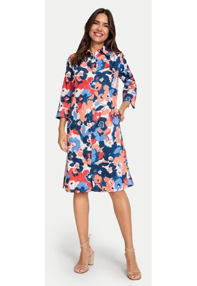 Rochie,  67034, Bumbac, Multicolor