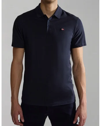 Tricou polo regular fit Ealis, Bleumarin