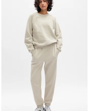 Pantaloni de trening relaxed fit, Maro nisip