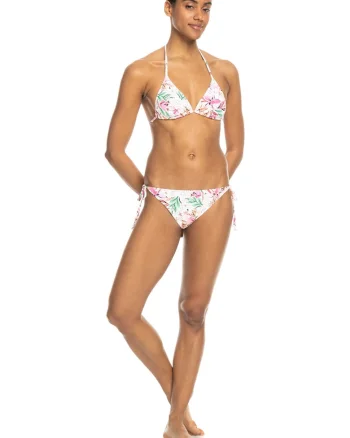 Costum de baie cu doua piese, Alb/Verde/Roz