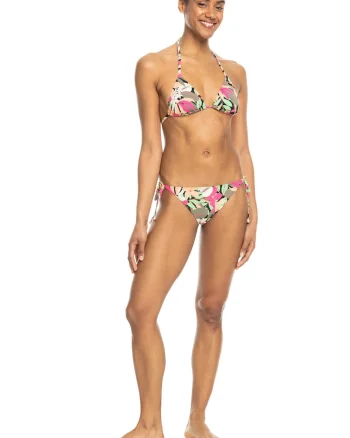 Costum de baie cu doua piese, Verde/Roz