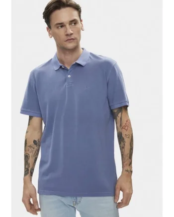 Tricou barbati,  595517, Albastru, Bumbac