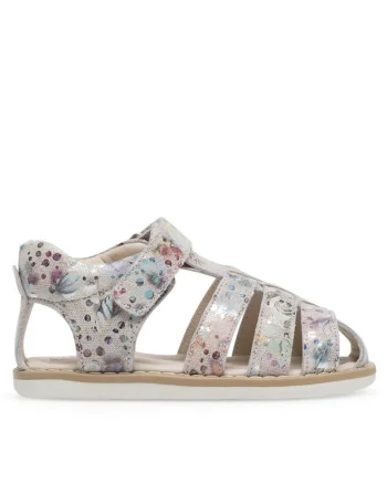 Pantofi copii, 76580,  Piele naturala, Argintiu