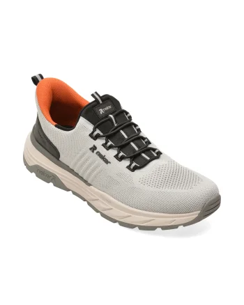 Pantofi sport RIEKER gri, 6153, din material textil