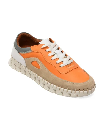 Pantofi sport GRYXX portocalii, 1391993, din piele naturala