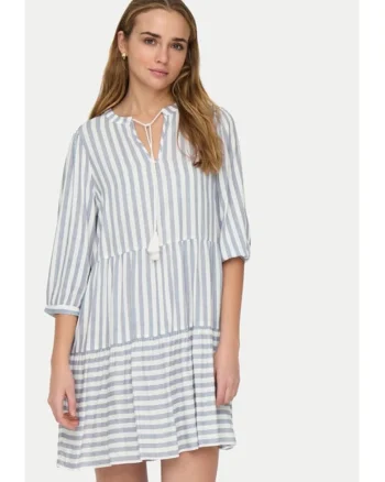 Rochie,  2185, Viscoza, Albastru