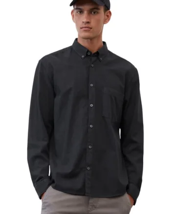 Marc O'Polo Camasa B21 7242 42414 Negru Regular Fit, Bumbac