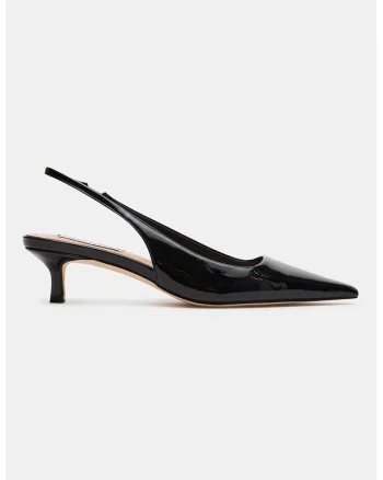 Pantofi slingback cu varf ascutit Kari, Negru