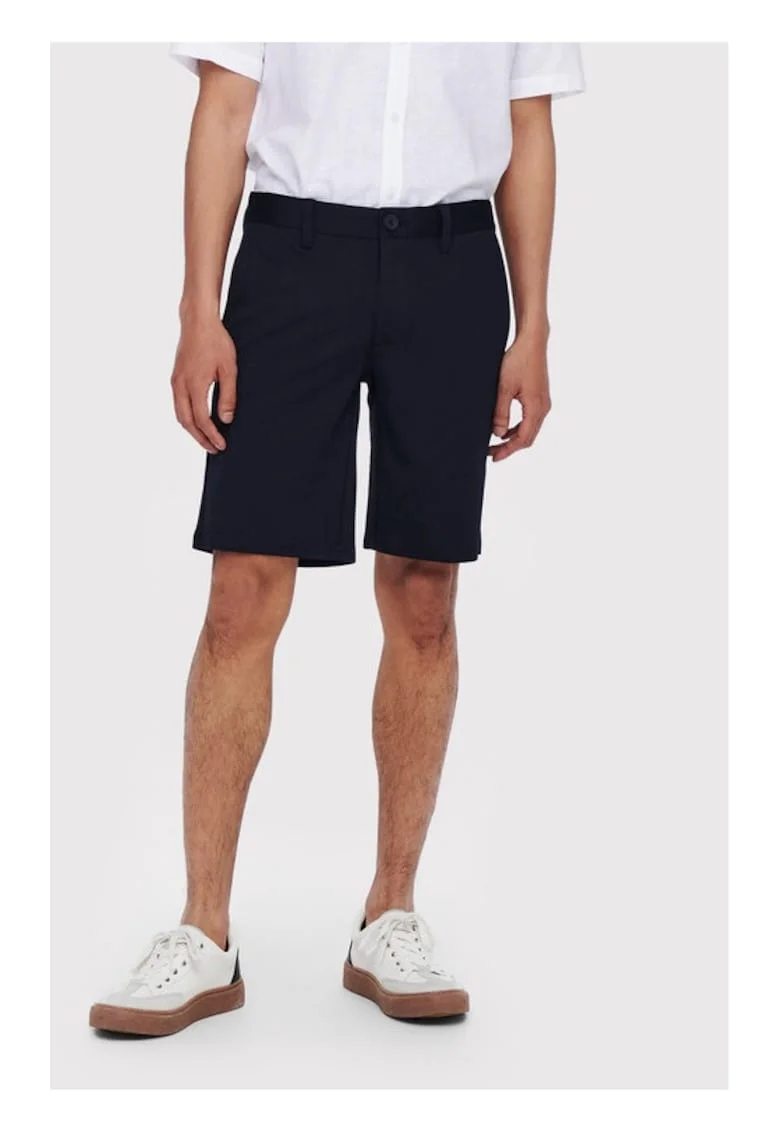 Pantaloni barbati,  23203, Viscoza, Bleumarin