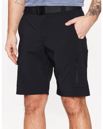 Pantaloni scurti barbati,  Poliester reciclat, Negru, Negru