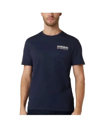 Tricou barbati  S-KASBA NP0A4HQQ-176 Albastru inchis Bumbac, Albastru/Bleumarin