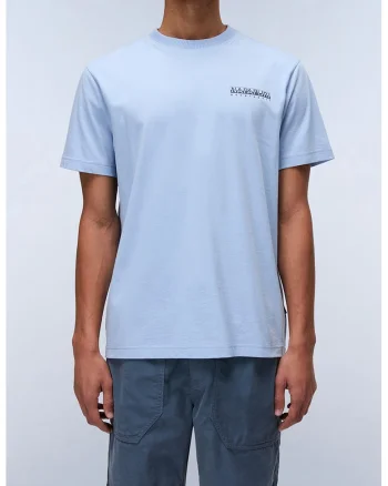 Tricou relaxed fit de bumbac Sovana, Albastru deschis