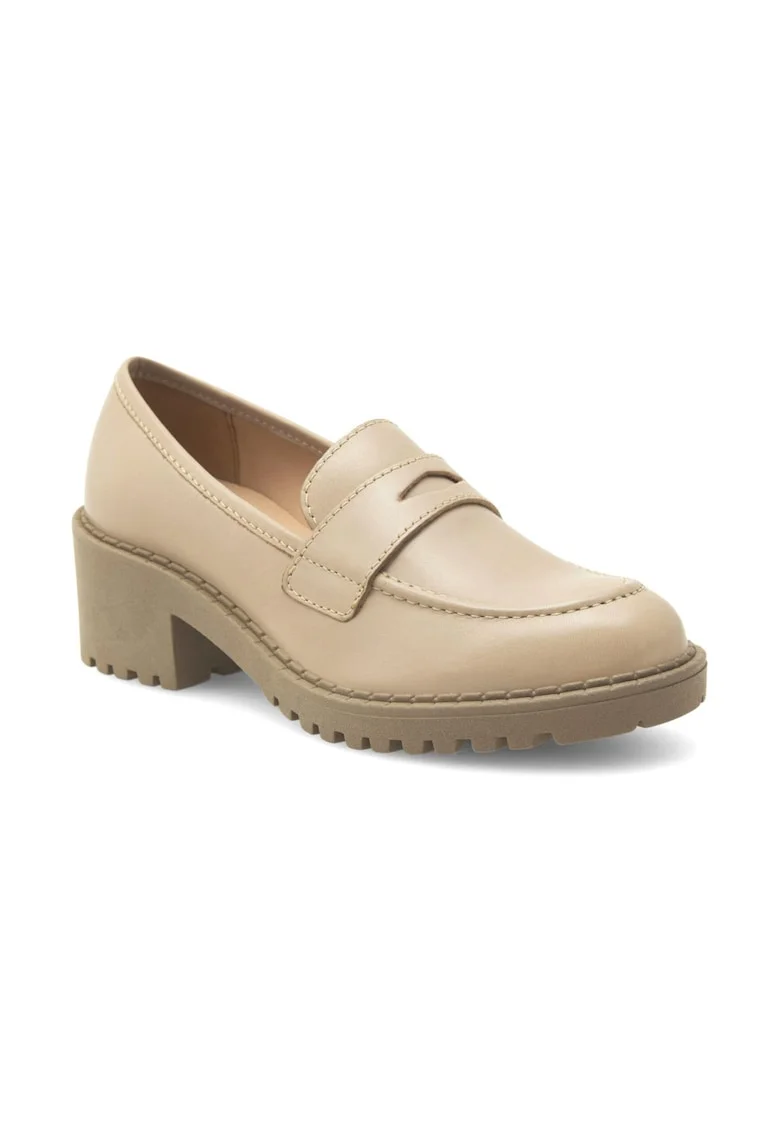 Pantofi dama,  361091, Piele naturala, Bej