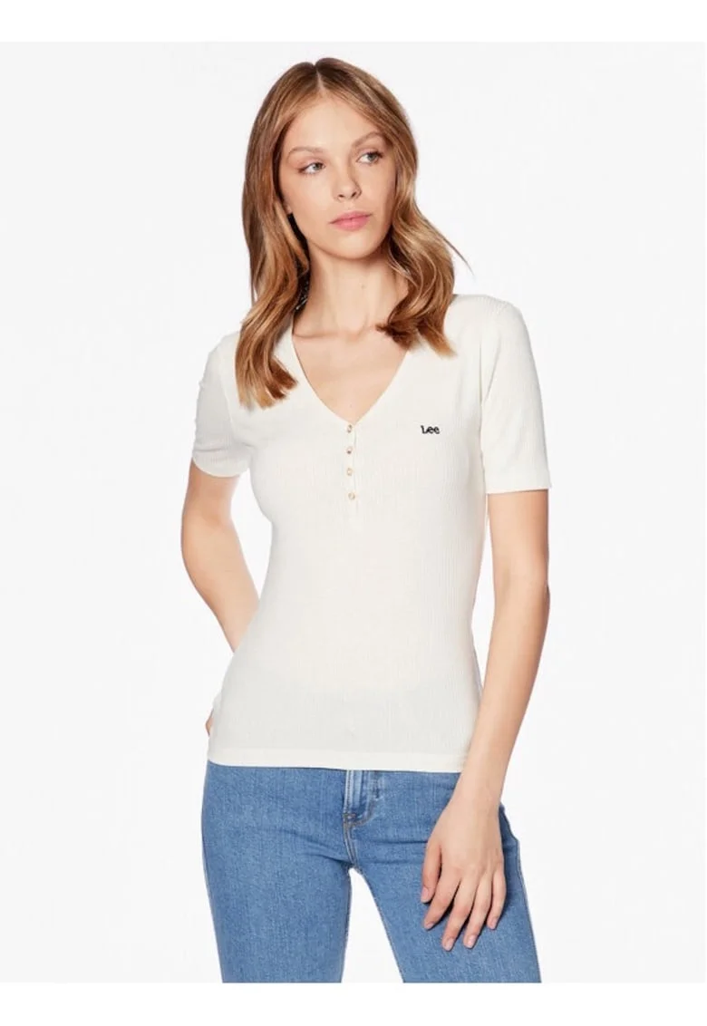 Tricou dama,  745906, Ecru, Poliester,