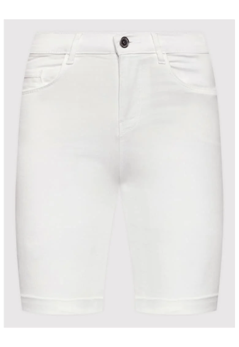 Pantaloni scurti din denim dama,  209903157, Viscoza, Alb