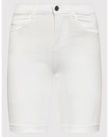 Pantaloni scurti din denim dama,  209903157, Viscoza, Alb
