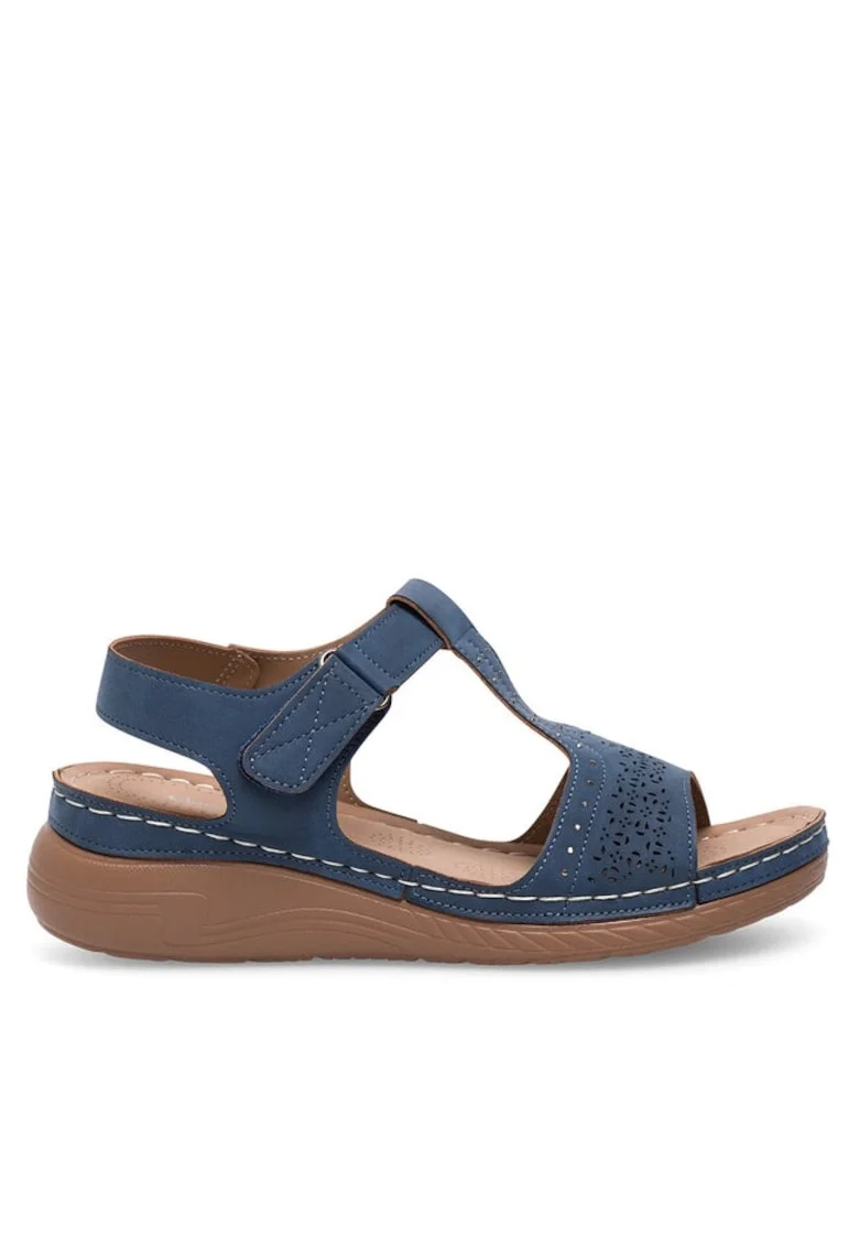 Sandale dama,  Sintetic, Bleumarin, Bleumarin