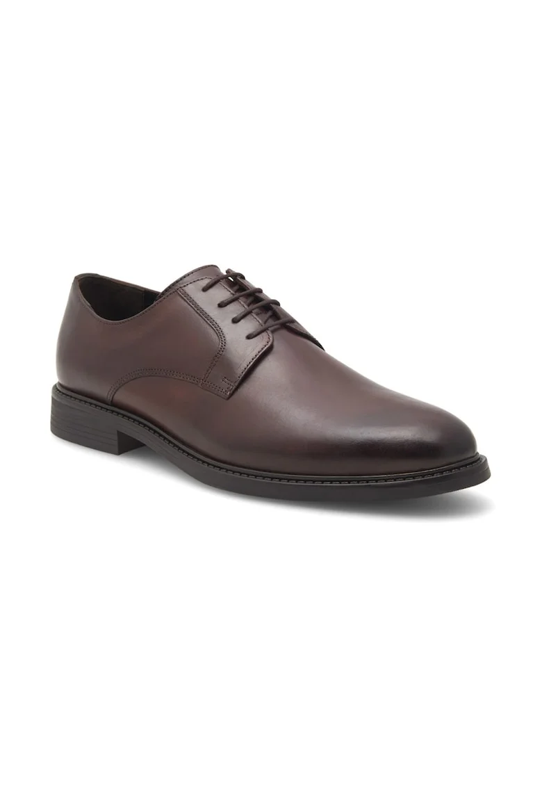 Pantofi barbati,  436096, Piele naturala, Maro