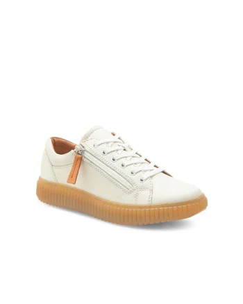 Pantofi sport dama,  334125, Piele naturala, Alb