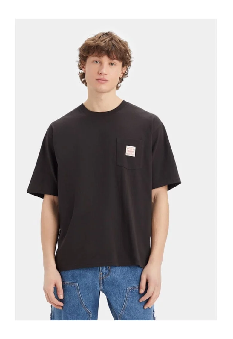 Tricou barbati,  324803, Negru, Bumbac