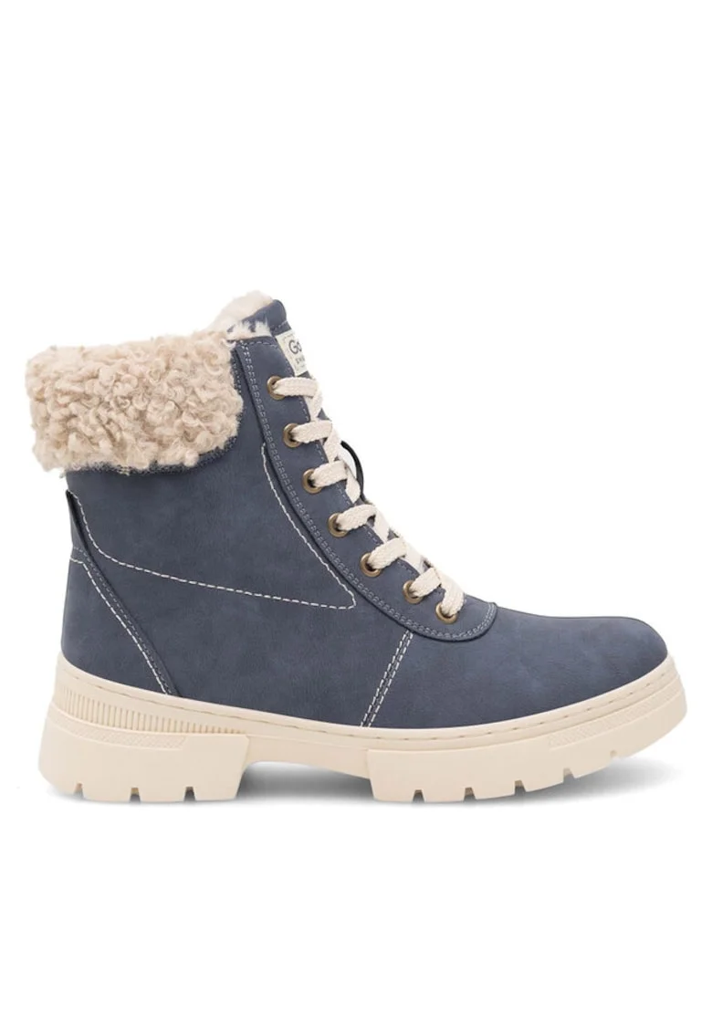 Botine dama,  590558821808136, Sintetic, Bleumarin