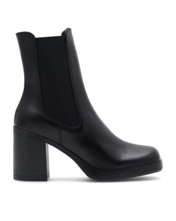 Botine dama,  590558814471738, Piele naturala, Negru