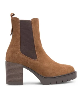 Botine dama,  590558817497441, Piele naturala, Maro