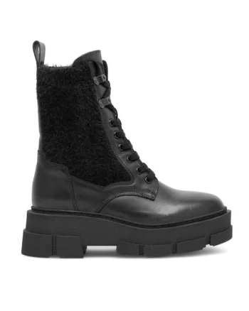 Botine dama,  590558813375936, Piele naturala, Negru