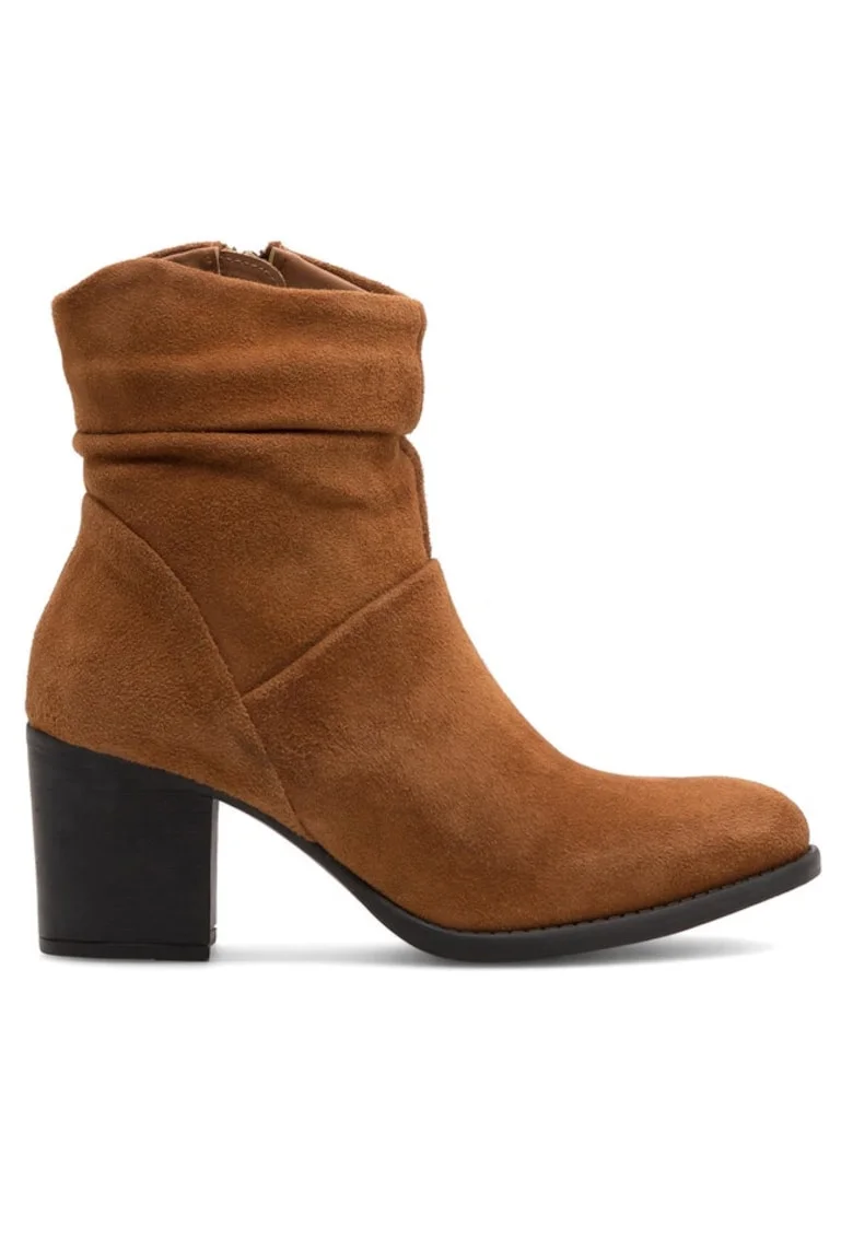 Botine dama,  590558808620838, Piele naturala, Maro