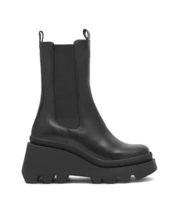 Botine dama,  590558810928041, Piele naturala, Negru