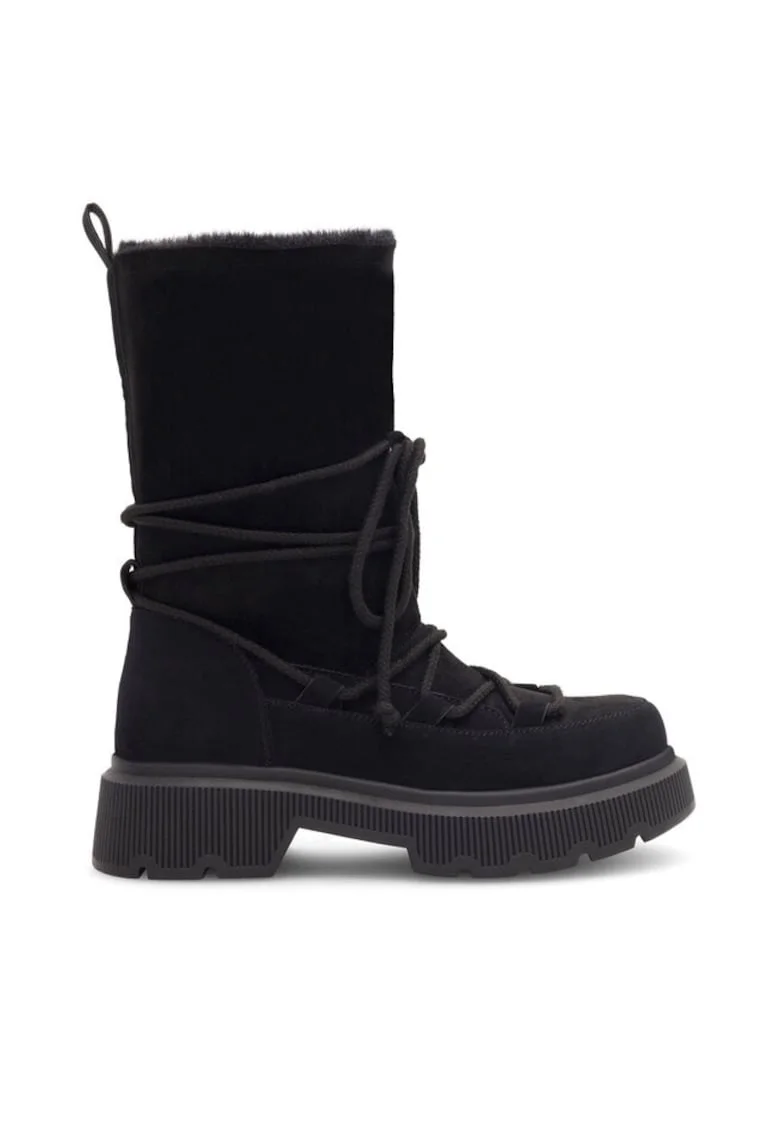 Botine dama,  590558813881536, Piele ecologica, Negru