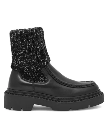 Botine dama,  590558809344241, Piele naturala, Negru