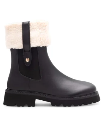 Botine dama,  590558810133837, Piele naturala, Negru