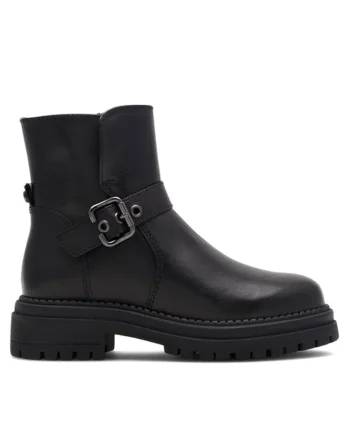 Botine dama,  590558811136837, Piele naturala, Negru