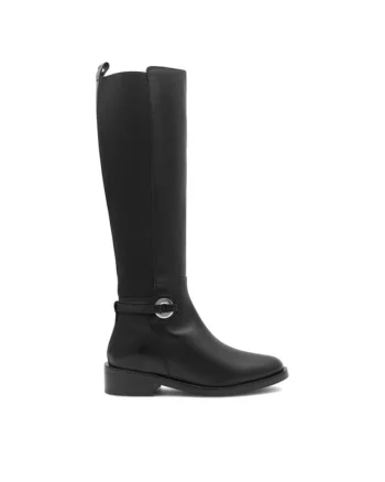 Botine dama,  590558804819039, Piele naturala, Negru
