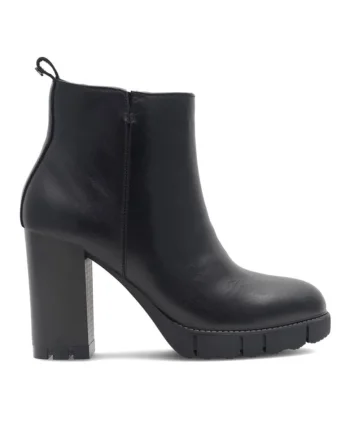 Botine dama,  590558805007041, Piele naturala, Negru