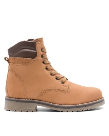 Botine dama,  590558808240840, Piele naturala/Piele nabuc, Maro
