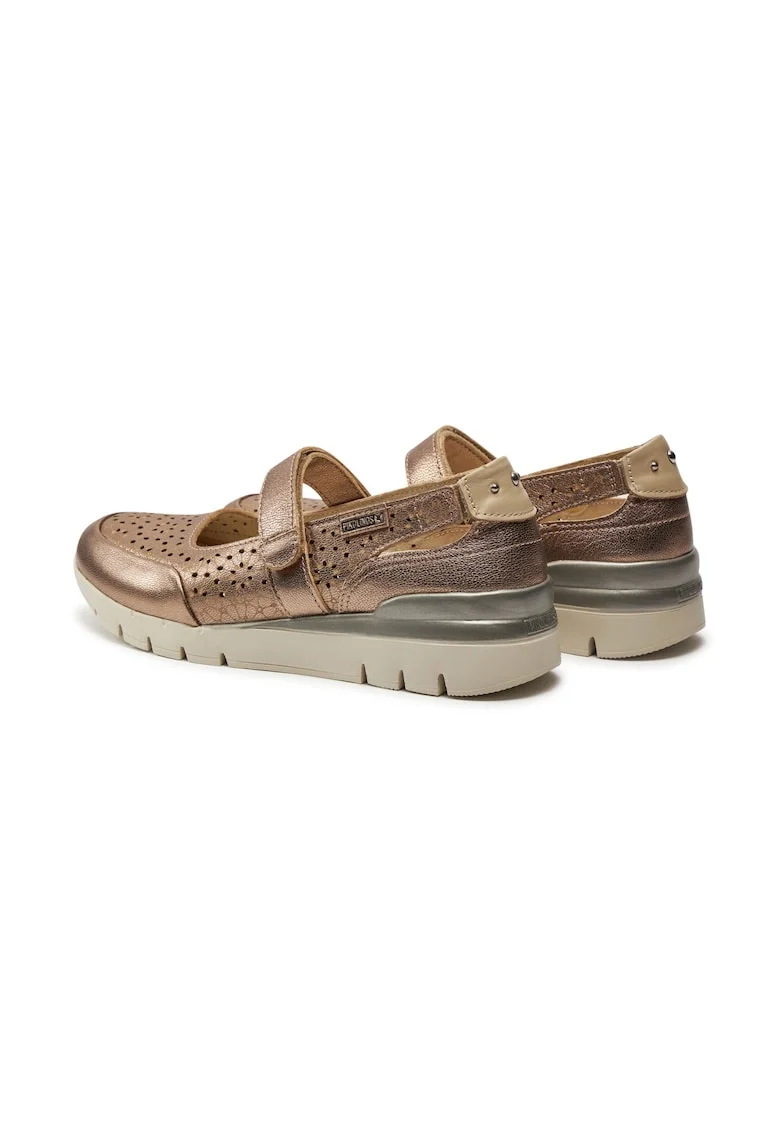 Pantofi dama,  681494, Piele naturala, Gri