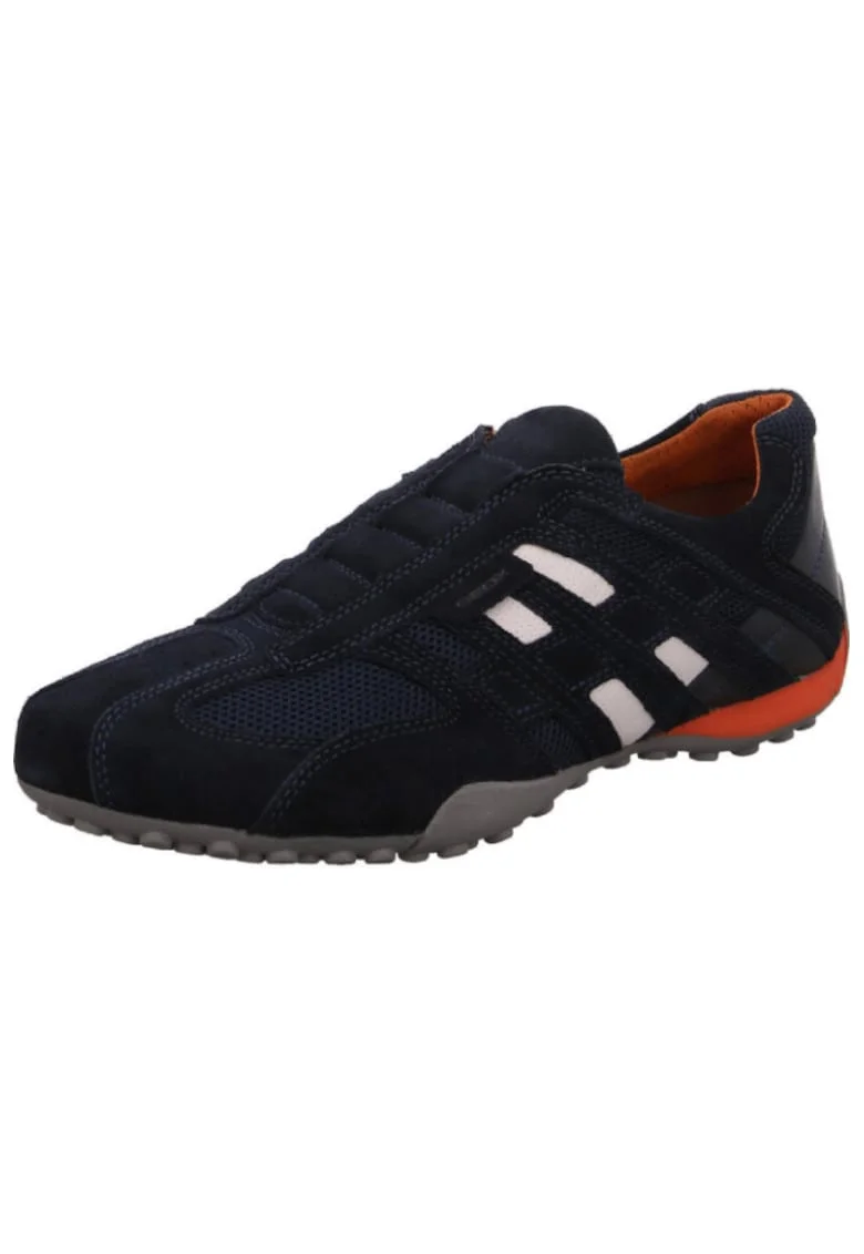 Pantofi sport barbati  Snake, Piele, Albastru inchis, Albastru inchis
