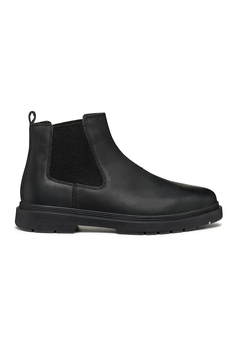 Ghete Chelsea de piele, Negru