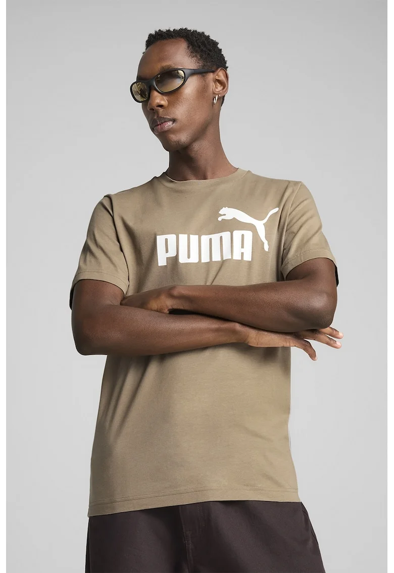 Tricou cu imprimeu logo ESS No. 1, Maro deschis