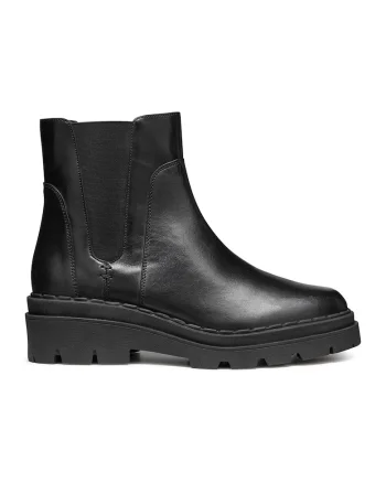 Ghete Chelsea de piele, Negru