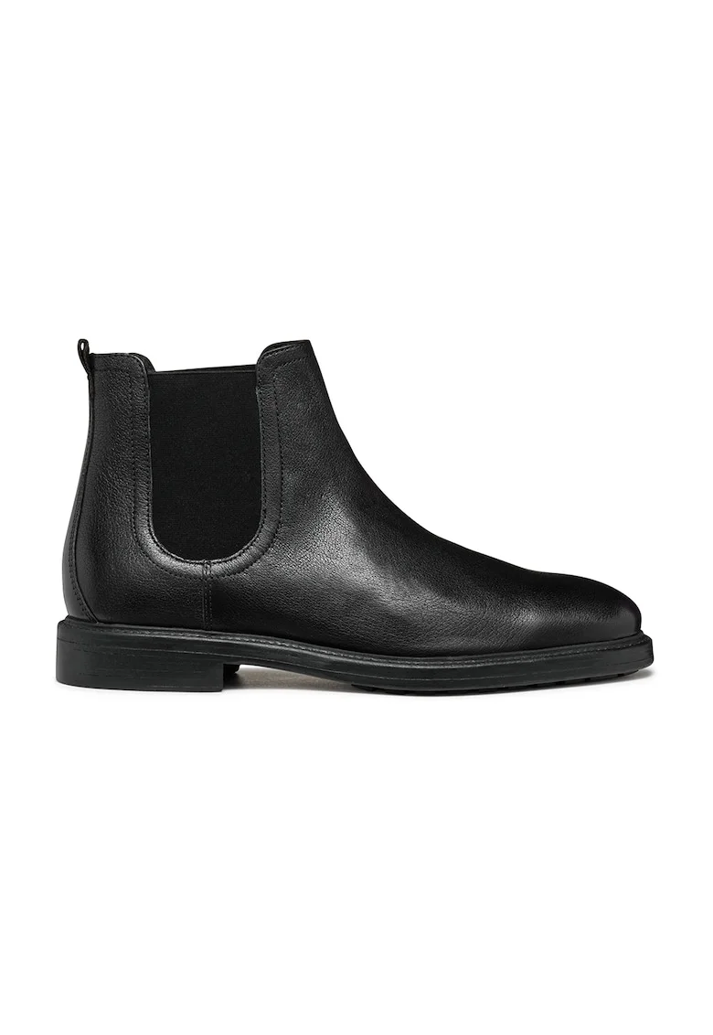 Ghete Chelsea din piele, Negru
