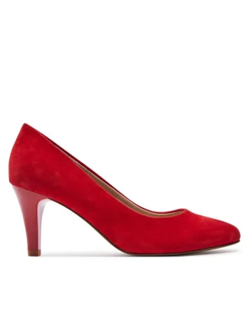 Pantofi dama, 62479,  Piele naturala, Rosu