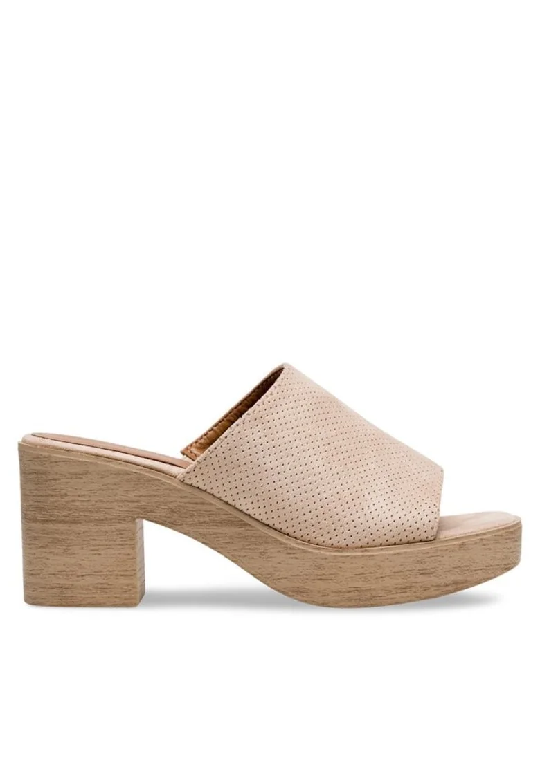 Sandale dama,  Textil, Bej, Bej